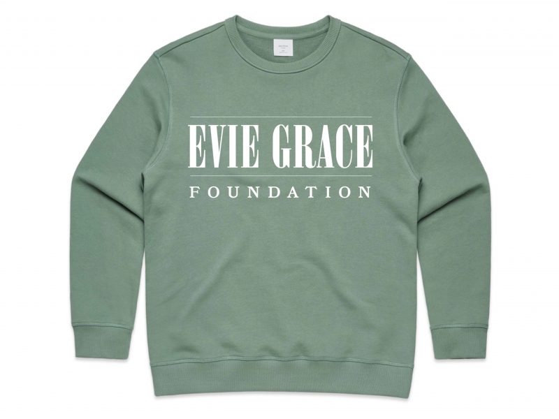 Jumper - Evie Grace Embroid Sage