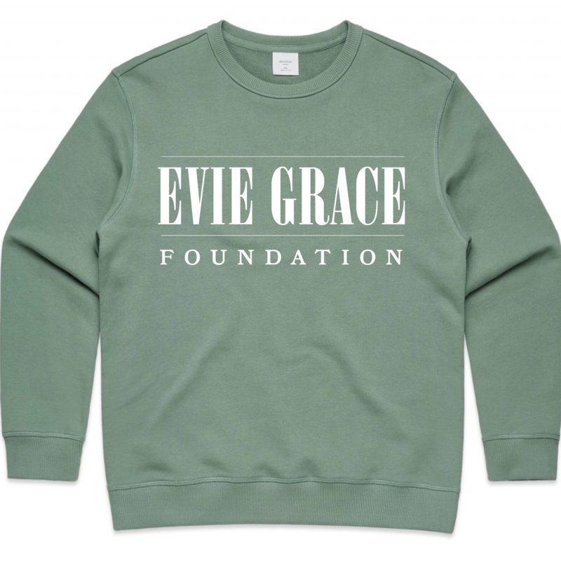 Jumper - Evie Grace Embroid Sage